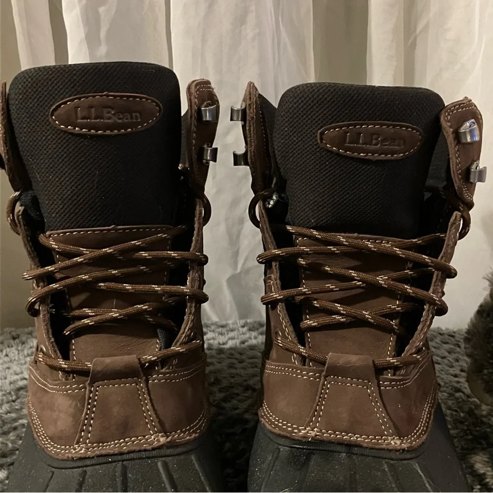 MEN'S  L.L. BEAN 2.5 TEK WINTER WATERPROOF DUCK‎ TOE BOOTS SZ. 10 M *LIKE NEW*